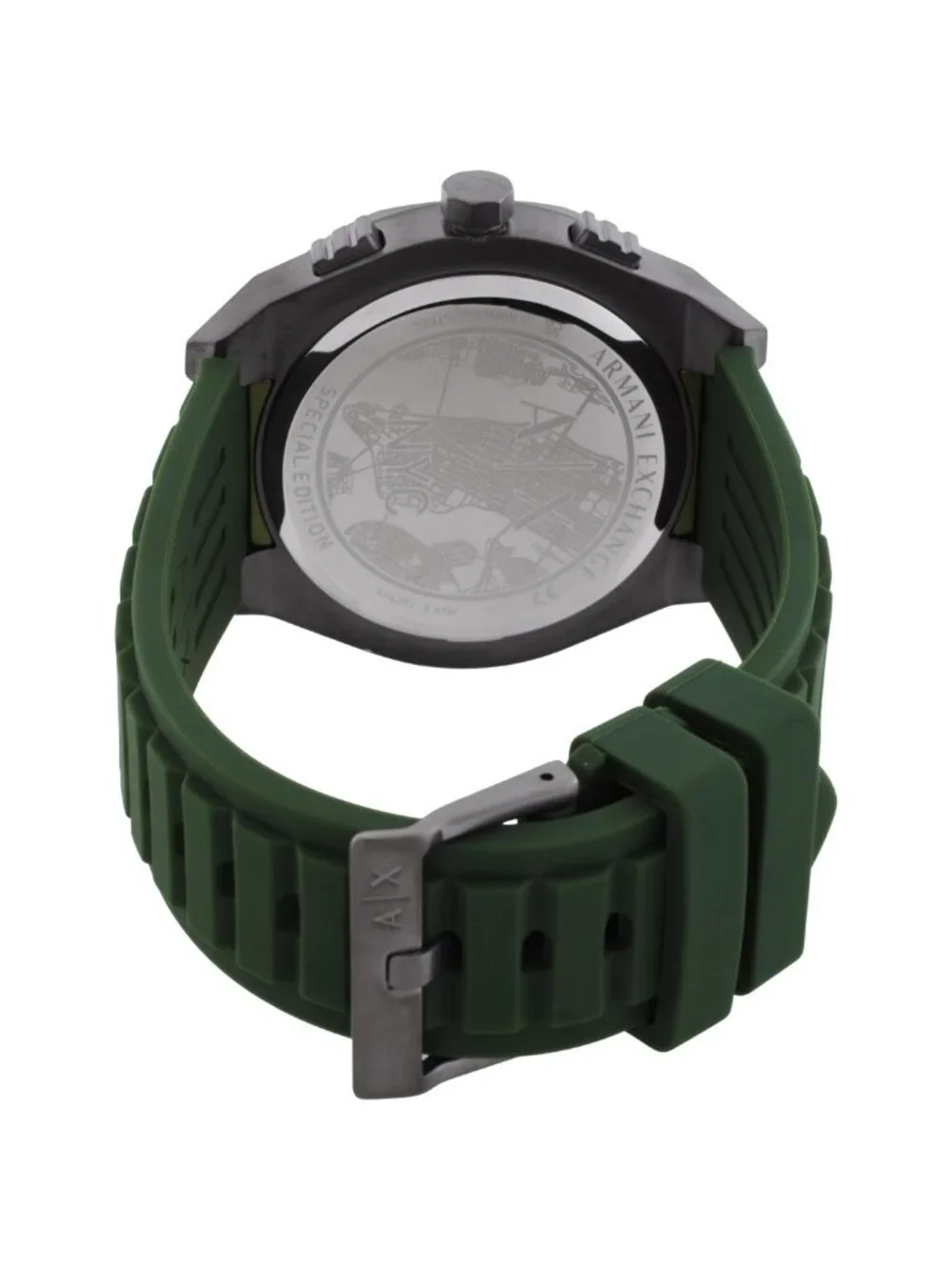 NWT Armani Exchange Sync Chronograph Quartz Green Dial Men's Watch